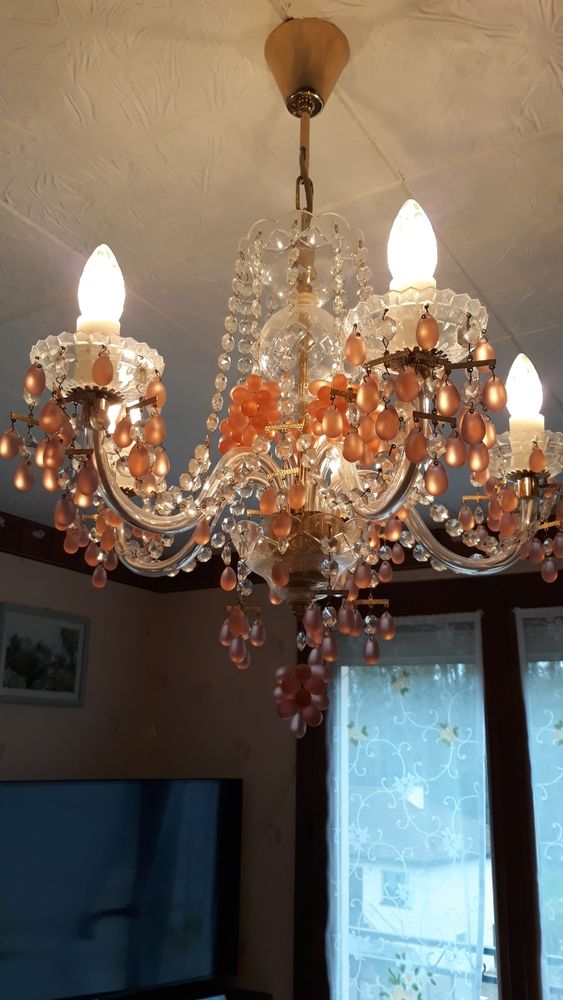 LUSTRE CRISTALLERIE BAYEL 250 Le Russey (25)