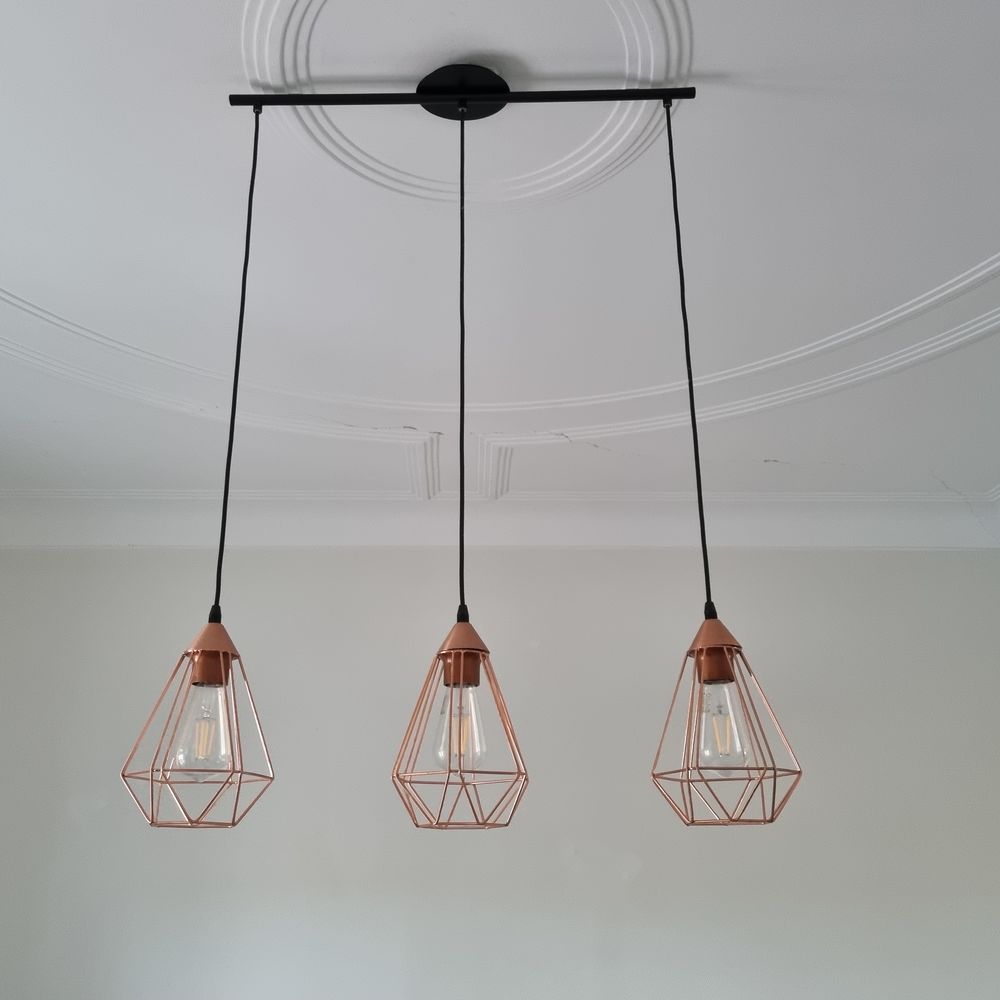 Lustre en cuivre TBE 80 Hayange (57)