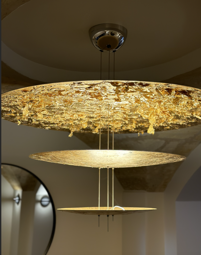 Lustre dor� feuille d'or design 1800 Bordeaux (33)