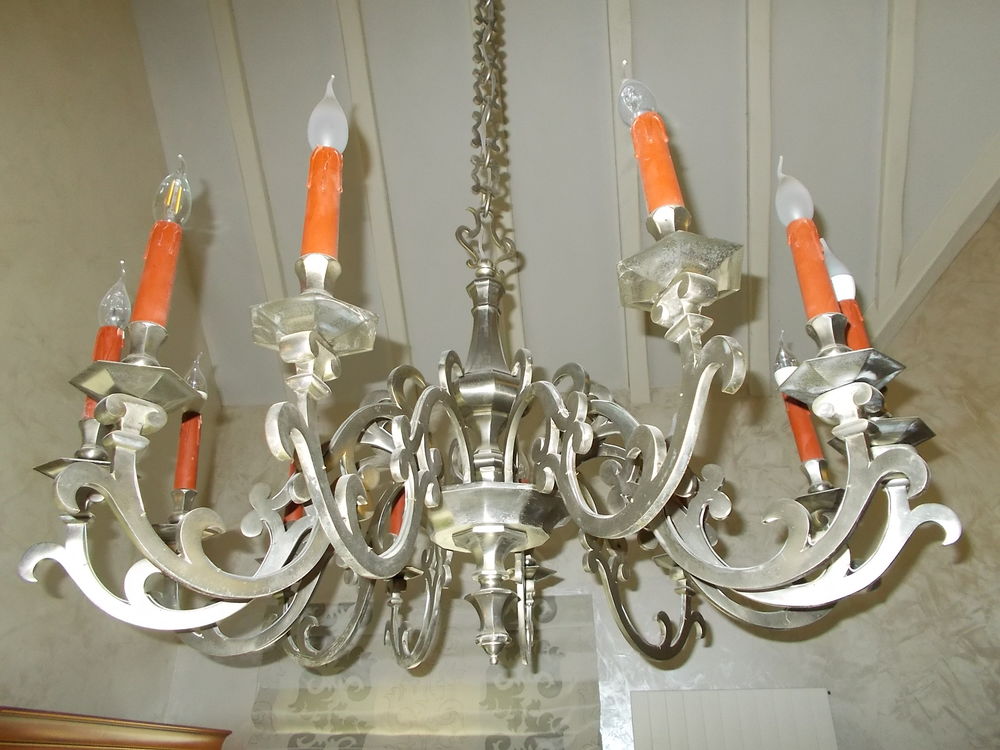 Lustre  Imposant   Lucien Gau   Style Louis XIII 0 Zimmersheim (68)