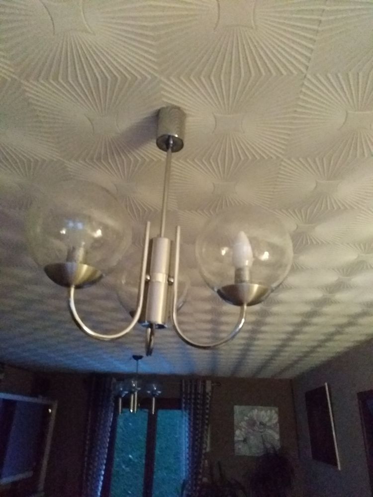 lustre en inox 3 ampoules 40 Jonzieux (42)