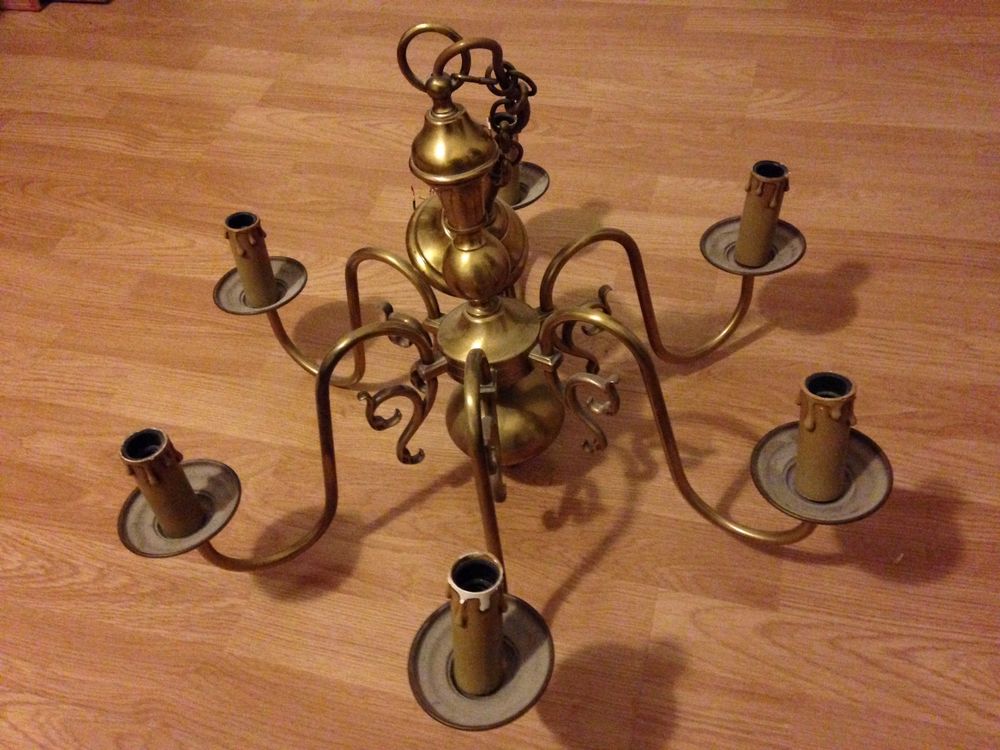 LUSTRE LAITON TRES BON ETAT 40 Boutigny-sur-Essonne (91)