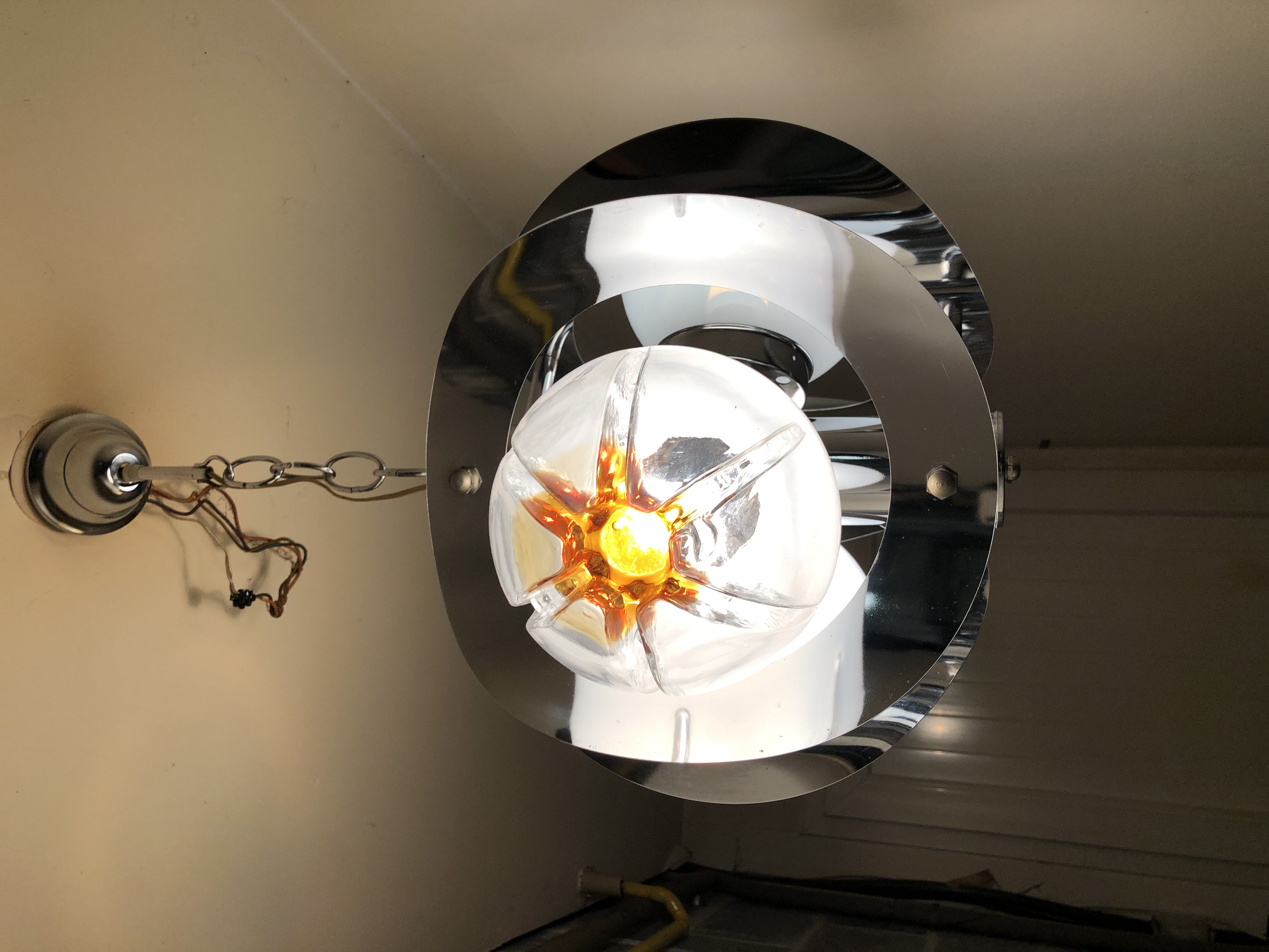 Lustre / lampe � suspendre, vintage/luminaire -Verre Murano 255 Ruitz (62)