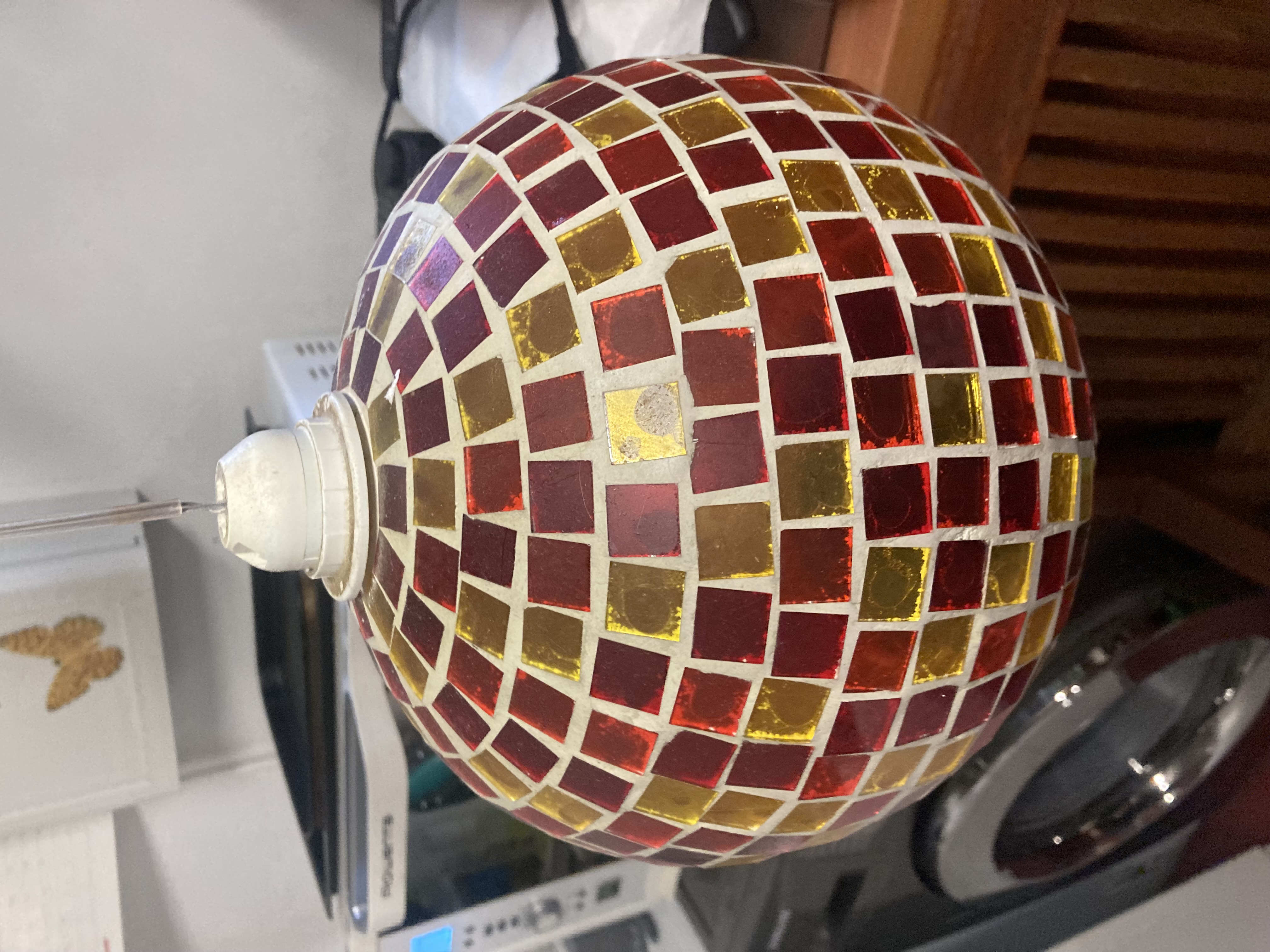 Lustre mosa�que verre multicolore 10 Messy (77)