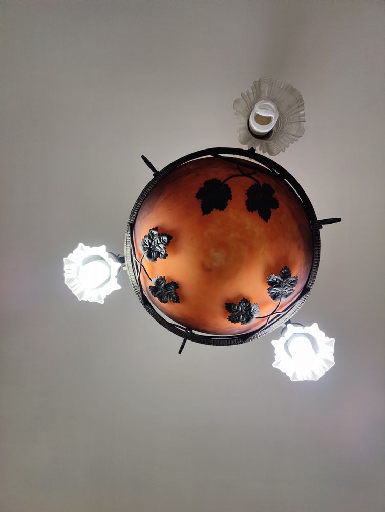 Lustre  Muller fr�re  orange 300 Vanves (92)