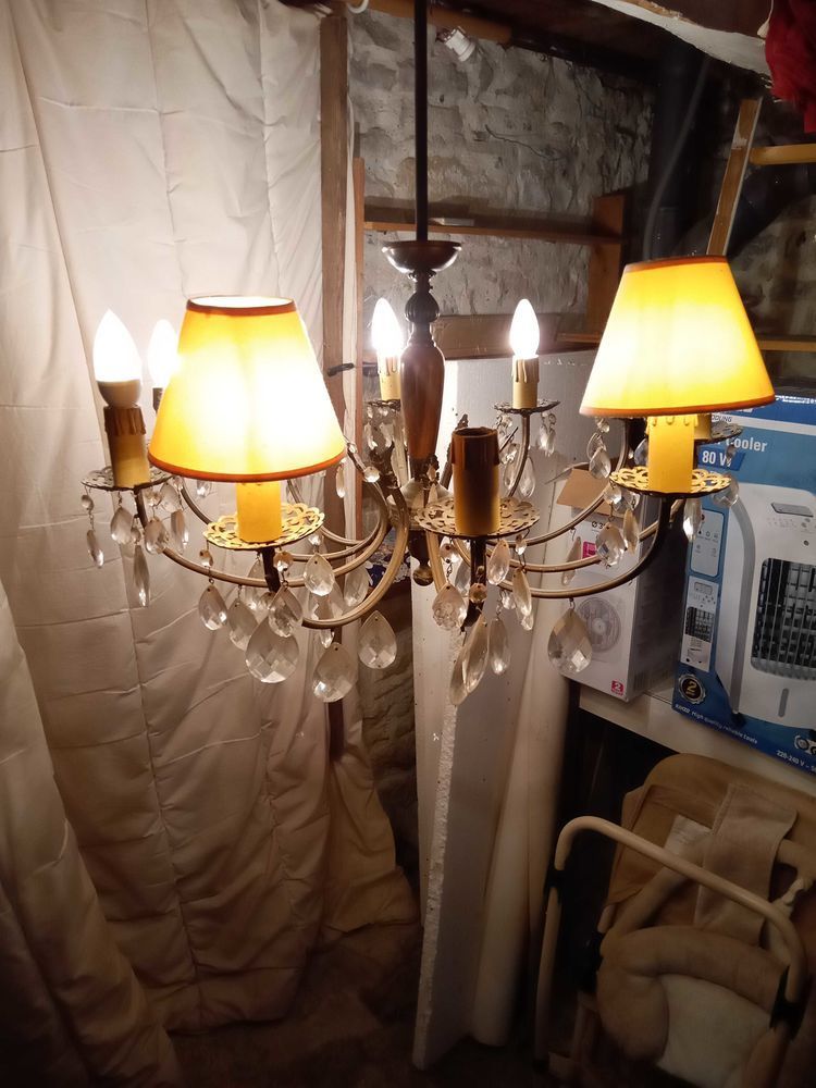 Lustre � pampilles florentin 45 Baume-les-Dames (25)