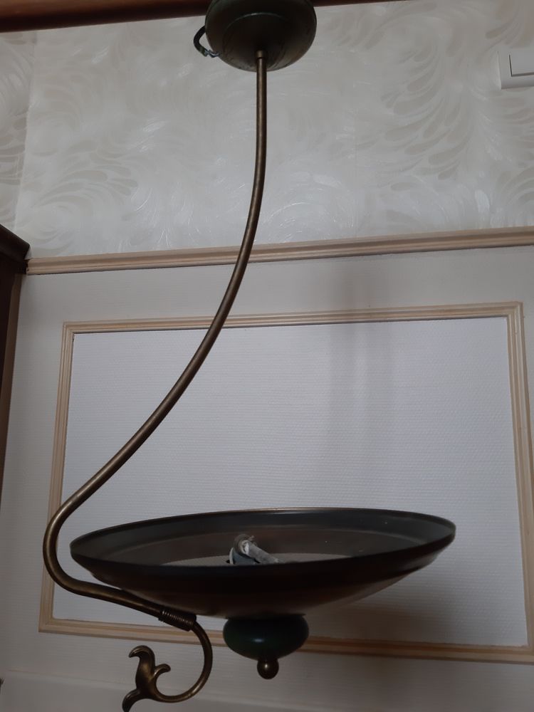 Lustre Plafonnier Acier 1 Lumi�re 10 Arcis-le-Ponsart (51)