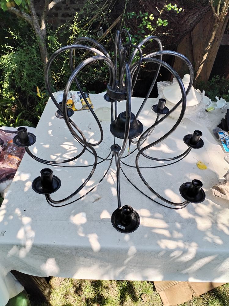 Lustre plafonnier fer forg� massif 25 Lille (59)