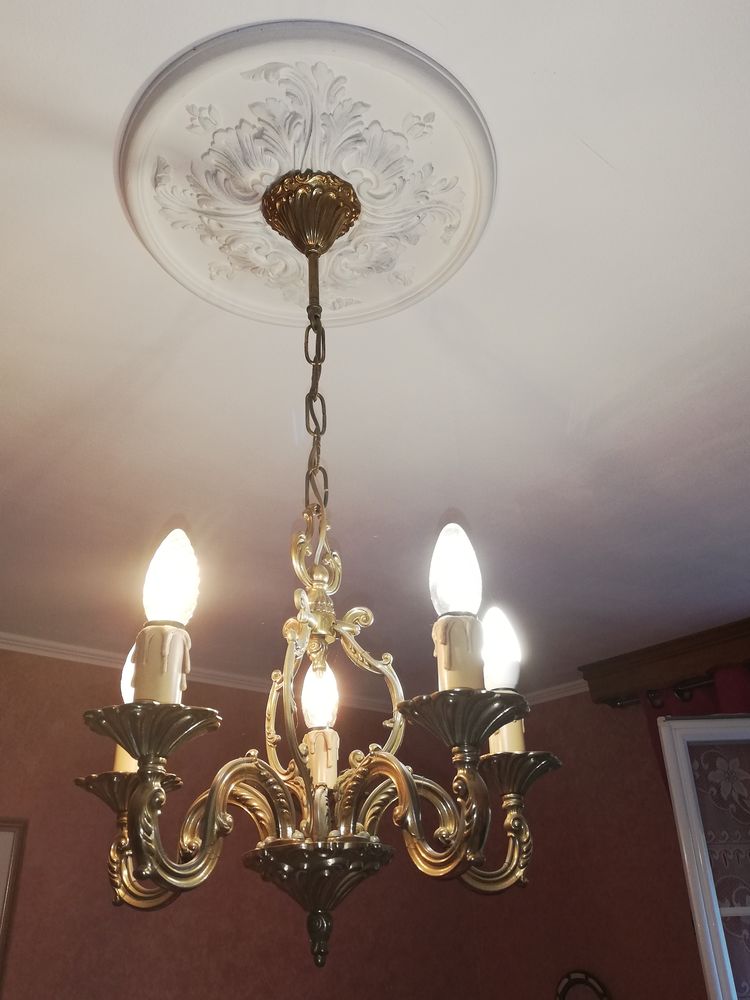 Lustre R�gence Louis XIV Bronze v�ritable France 100 Ch�teauneuf-les-Martigues (13)