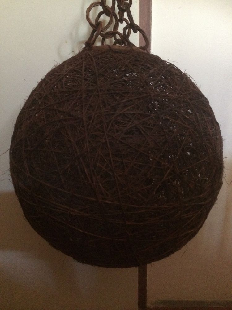 Lustre rotin et ficelles 35 Mornas (84)