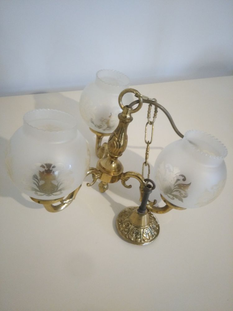 Lustre salon bronze massif 50 Carri�res-sur-Seine (78)