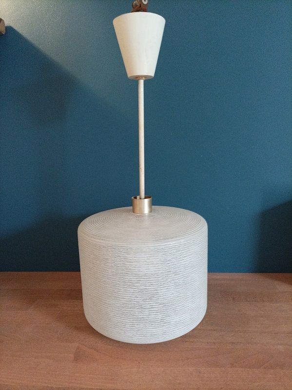 Lustre suspension support m�tal globe verre d�poli 45 Ploubazlanec (22)