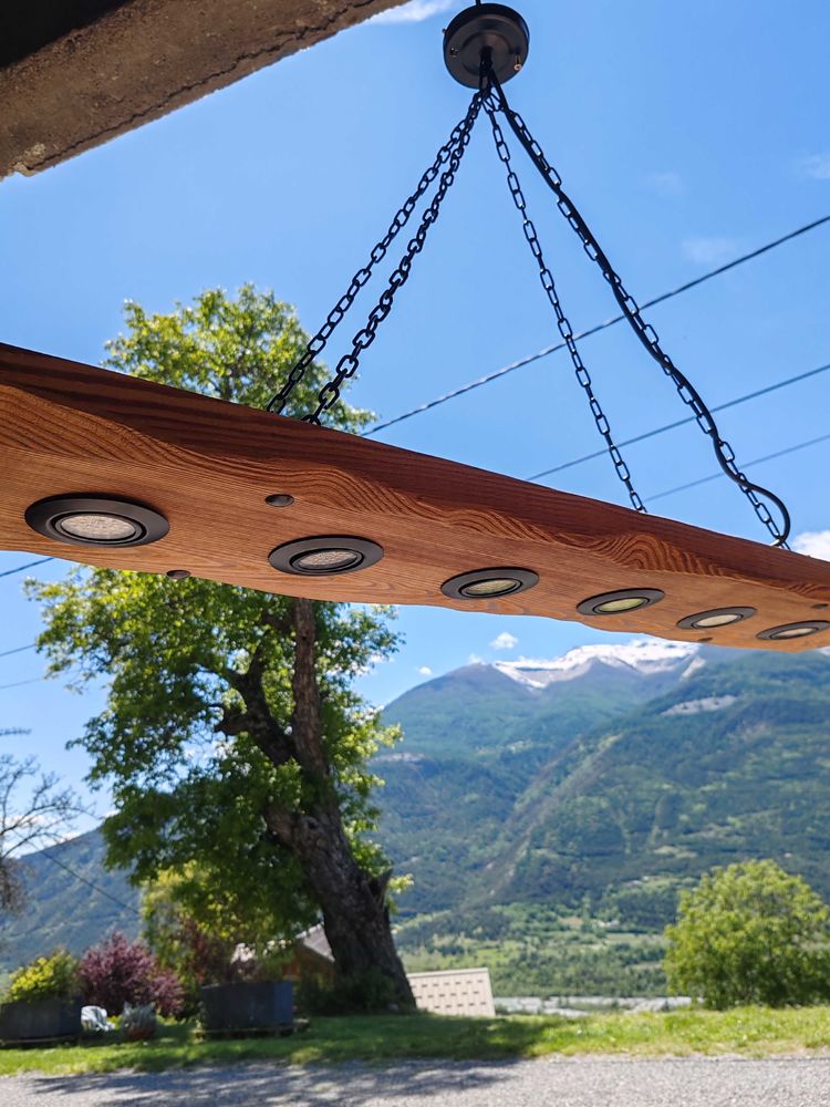 lustre vieux bois bross� 180 Eygliers (05)