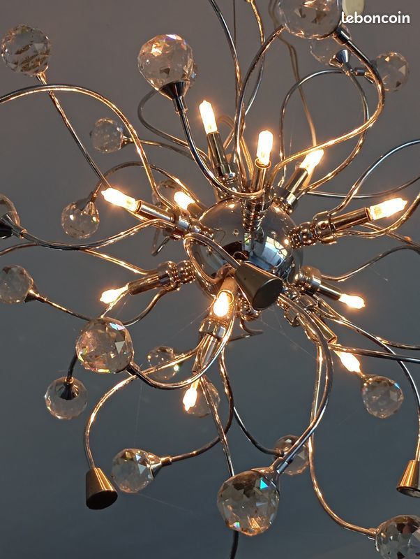 Lustre vintage en cristal 180 Labarthe-sur-L�ze (31)