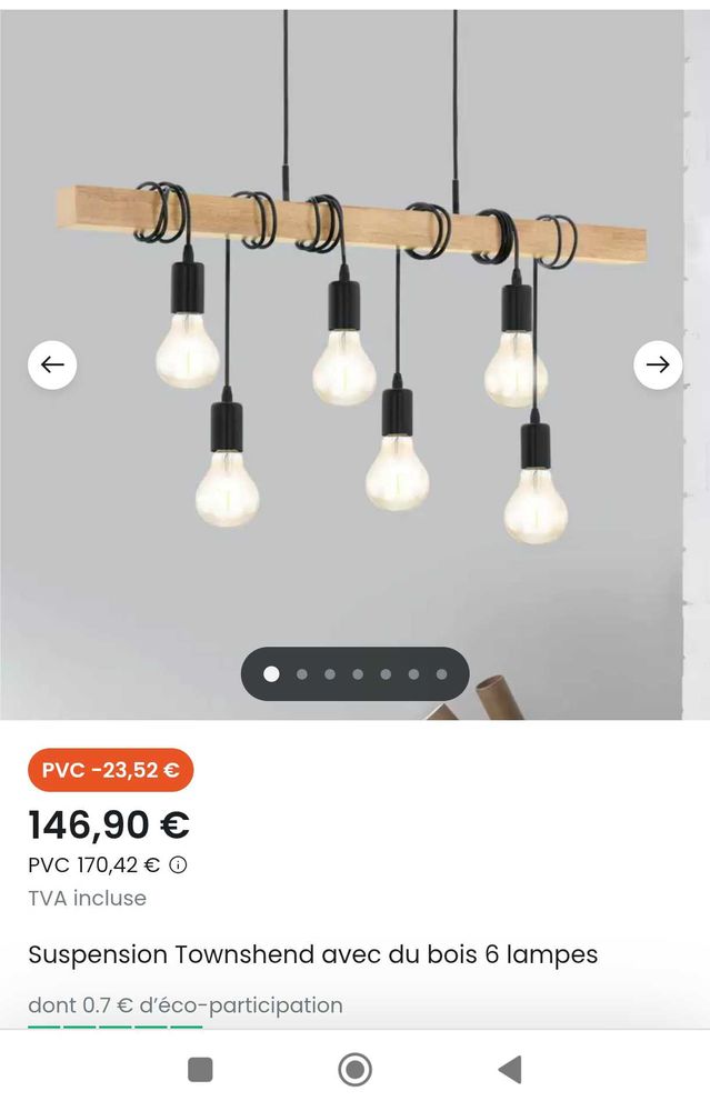 lustre 70 Wattrelos (59)