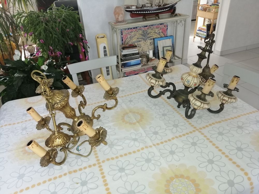 Lot de 2 lustres, ann�es 80 80 Ch�tellerault (86)