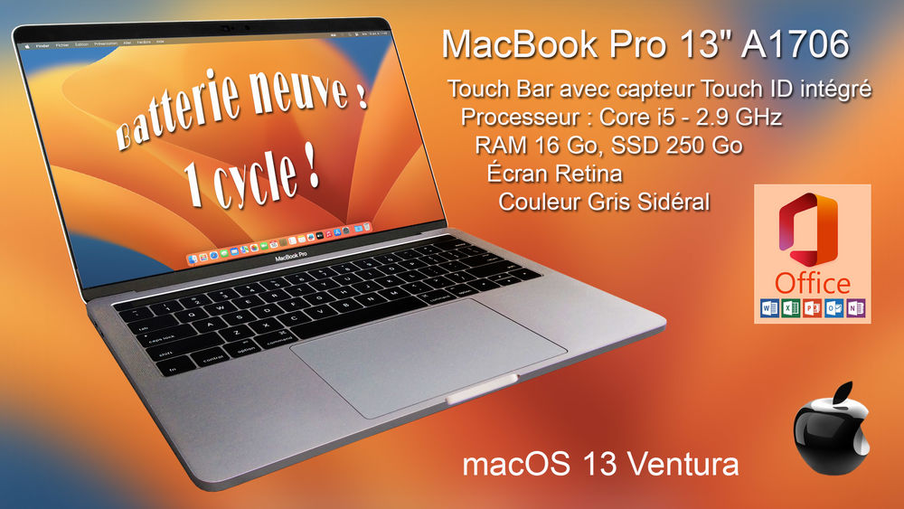 MacBook Pro Touch Bar A1706 - 2016 440 Grignoncourt (88)