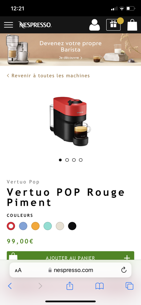 Machine � caf� Nespresso 70 Nice (06)