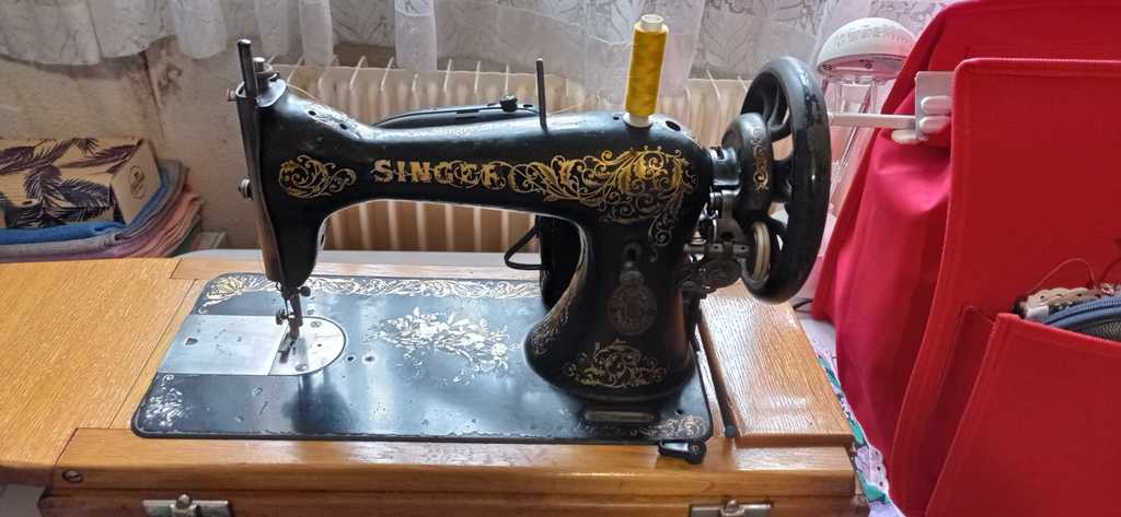 Machine � coudre Singer vintage avec motifs dor�s 50 Chelles (77)