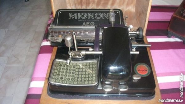 machine � �crire de collection  - marque MIGNON 4 de 1921 380 Albertville (73)