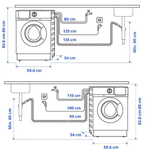 Machine � laver - Lave linge int�gr� 400 Le Touquet-Paris-Plage (62)