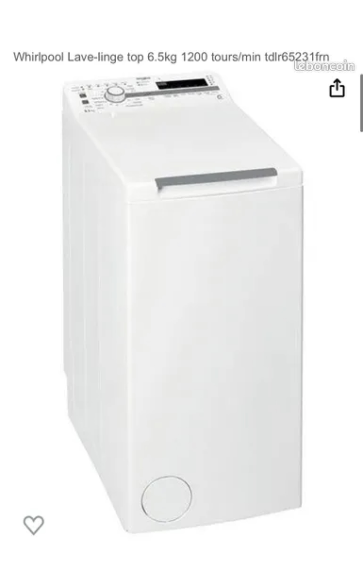 Machine � laver Whirlpool 300 Vallauris (06)