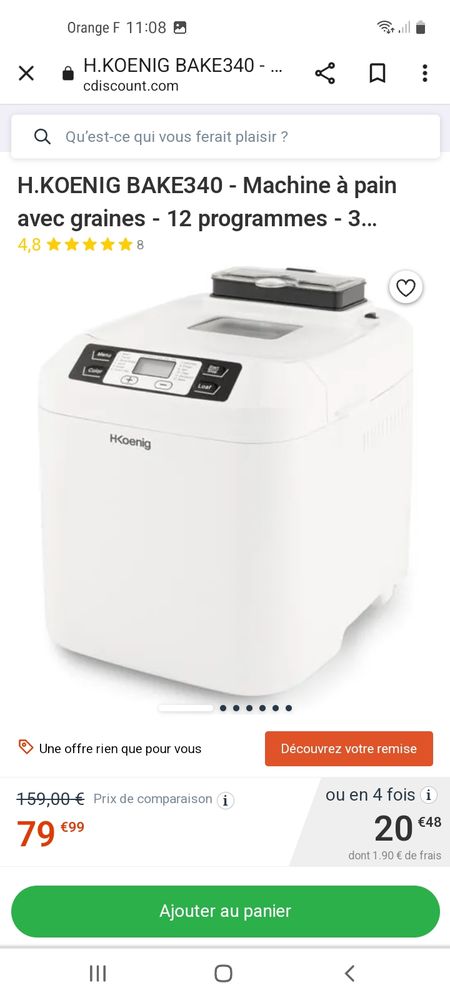 Machine � pain koenig bake 340 60 Hornaing (59)