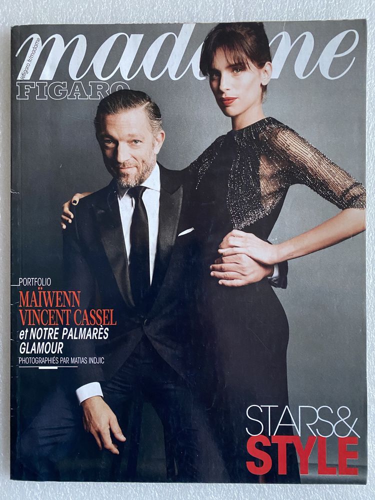 MADAME FIGARO N�22028 5 JUIN 2015 VINCENT CASSEL & MAIWENN/ 6 Jou�-l�s-Tours (37)