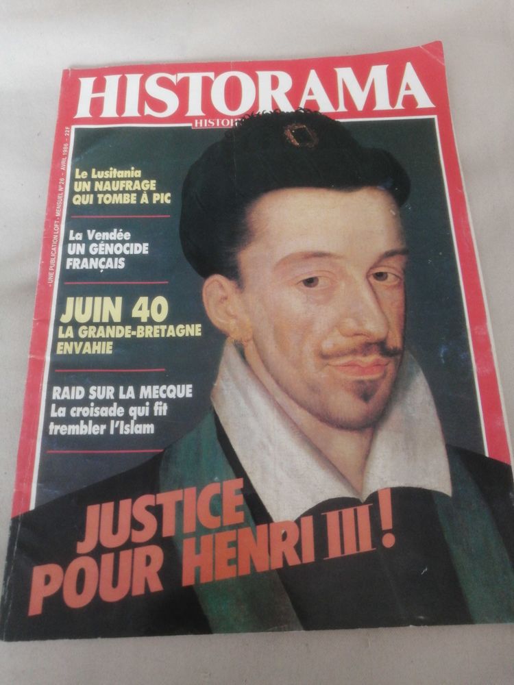 magazine historama justice pour Henri III 3 Boulogne-sur-Mer (62)
