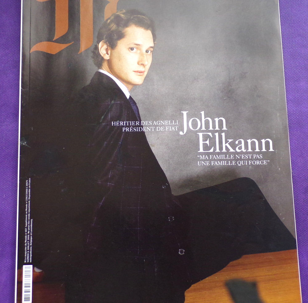 M le magazine du monde John Elkann n� 407 juillet 2019 1 eur 1 Laval (53)