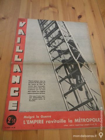 Magazine Vaillance N�38 - sept. 1942 8 Villeurbanne (69)