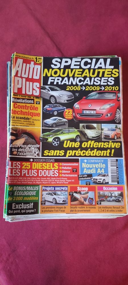 46 magazines Auto plus ann�e 2008 23 Avermes (03)
