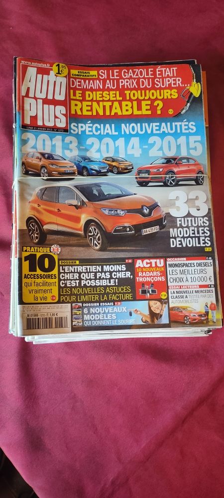 47 magazines Auto plus année 2013 24 Avermes (03)