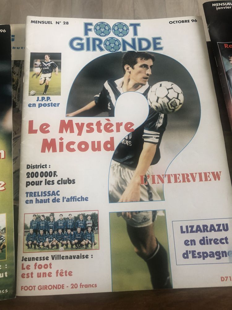 magazines de foot 09 et 10/ 1996- 01/1999 8 Carbon-Blanc (33)