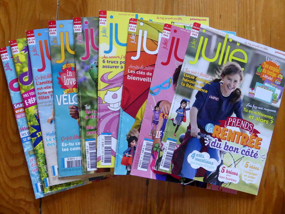 Lot de 9 magazines Julie 6 Strasbourg (67)