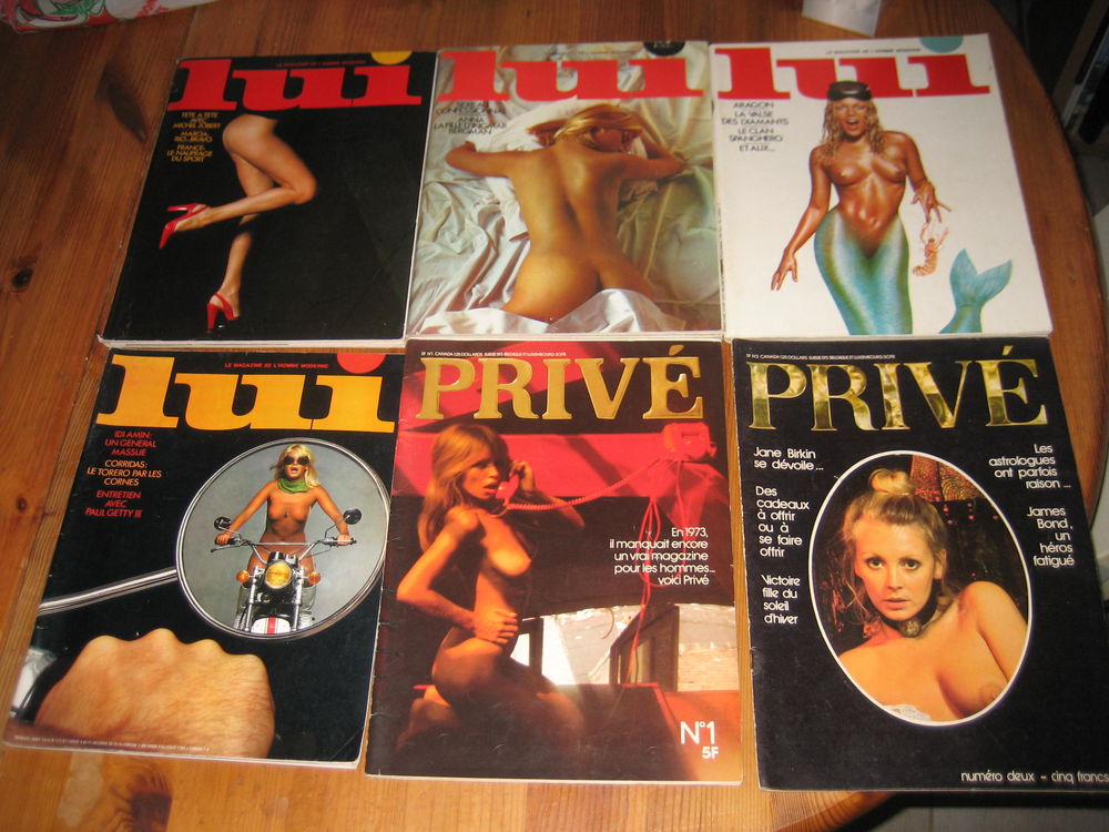 lot 6 magazines LUI 118+123+127+130+ priv� 1+2 avec posters 1973 30 C�zy (89)
