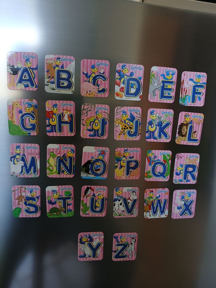 MAGNETS AIMANTES ALPHABETIQUES GERVAIS THEME ANIMAUX 8 Nevers (58)