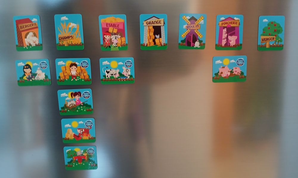 MAGNETS AIMANTES PETITS FILOUS THEME A LA FERME 6 Nevers (58)