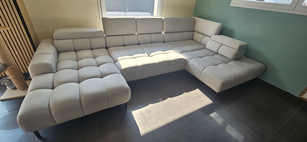 Magnifique canap� panoramique gris perle 1490 Ungersheim (68)