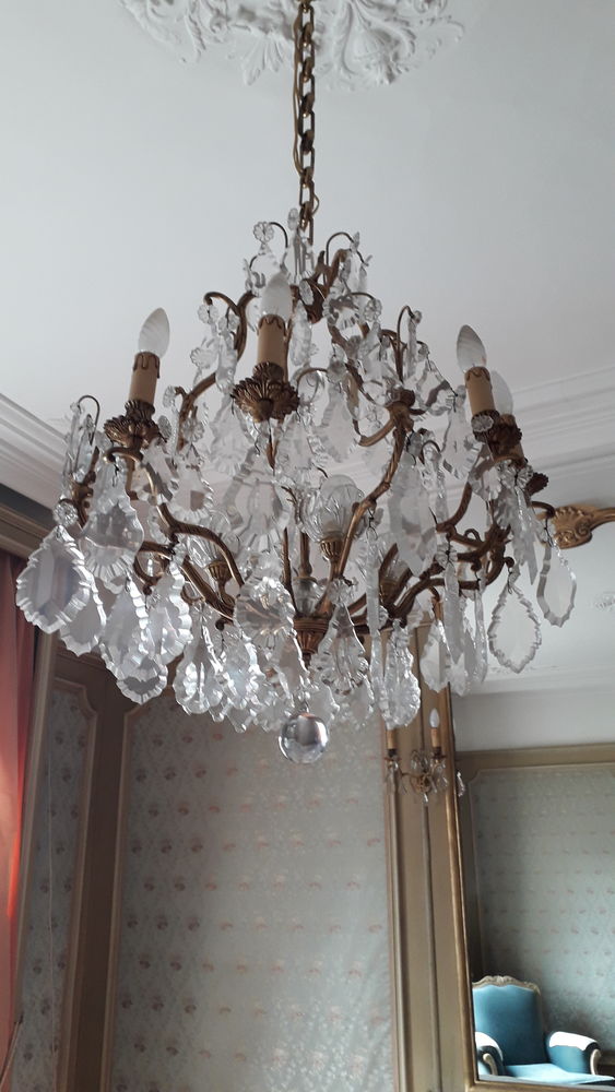 Magnifique Lustre � Pampilles et ses appliques 0 Flines-lez-Raches (59)