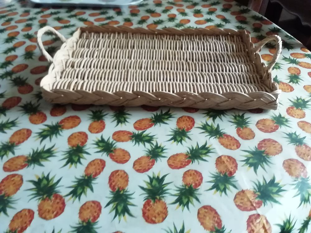 Magnifique plateau en osier tress� ann�e 60 /70 20 Noyelles-l�s-Vermelles (62)