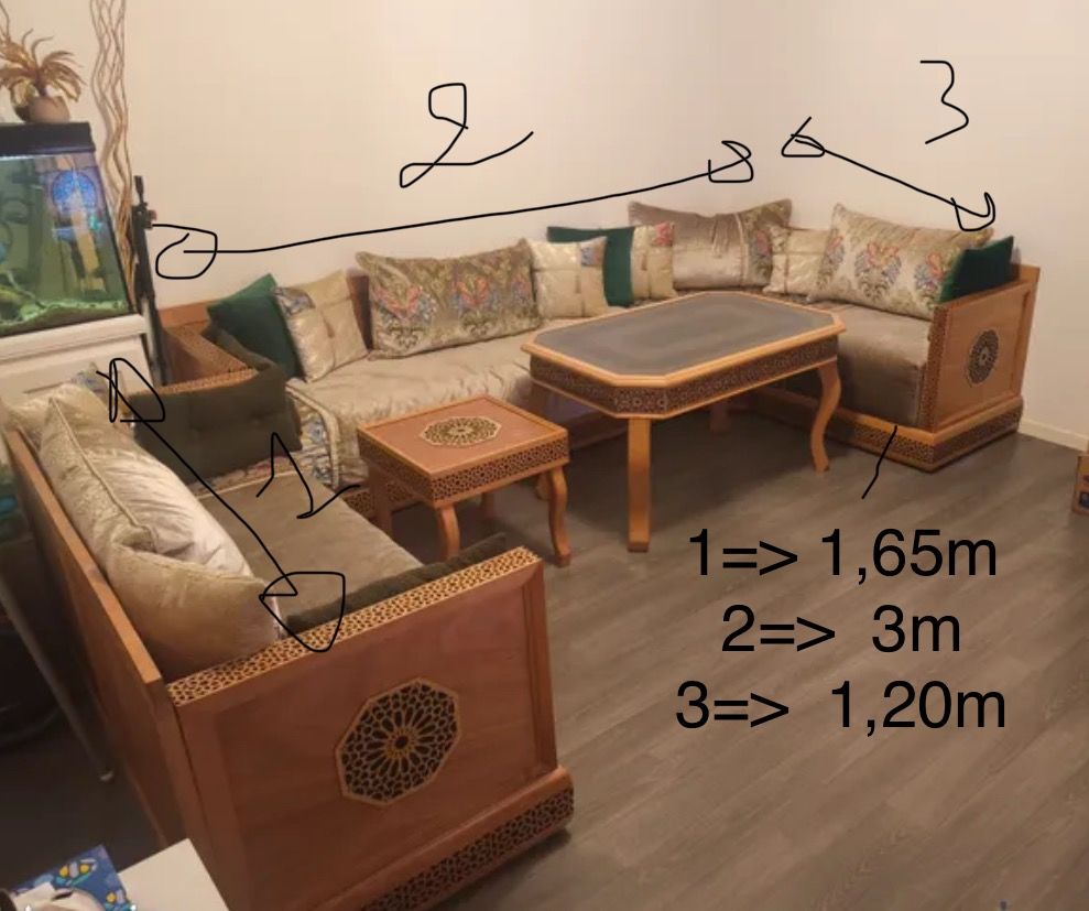 ? : Magnifique salon marocain complet ? 1500 Clamart (92)