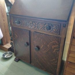 Magnifique secr�taire en ch�ne massif 50 Le Bosc-Renoult (61)