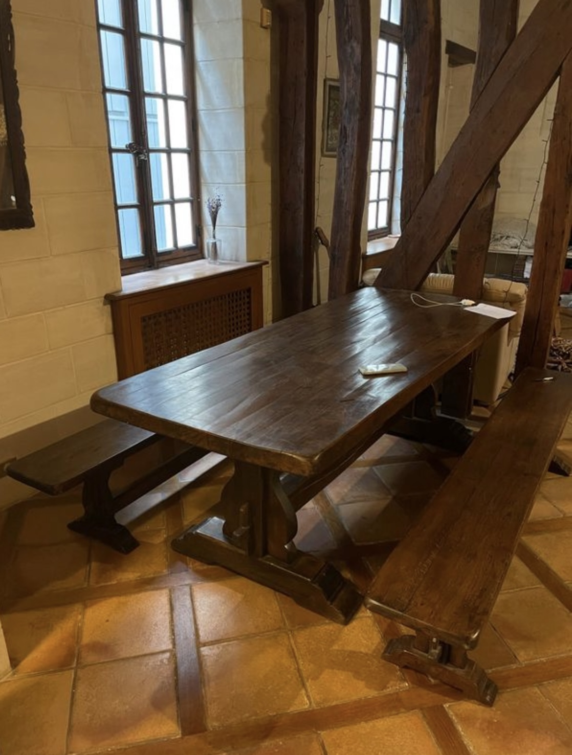 Magnifique table de monast�re en bois massif avec ses 2 banc 300 Paris 5 (75)
