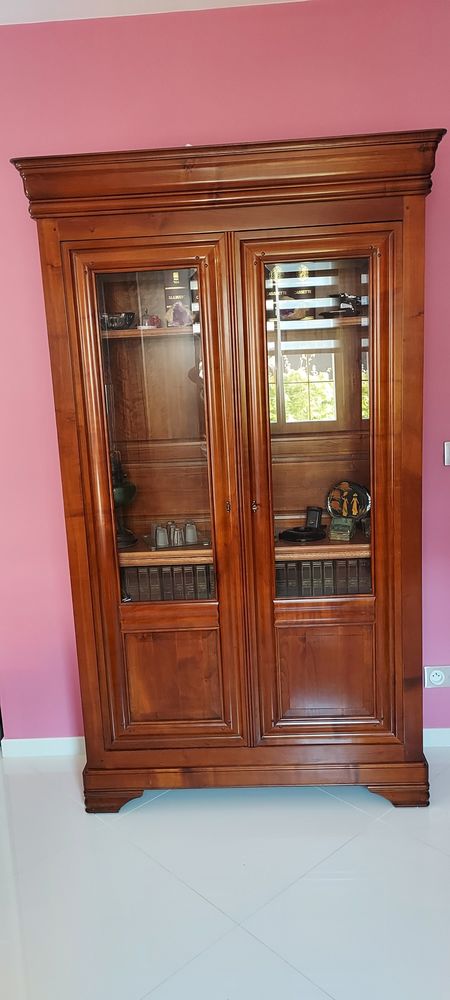 Magnifique Vitrine biblioth�que Merisier 600 Villecresnes (94)