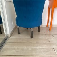 2 Magnifiques Fauteuils pivotants bleu canard  velours et fer forg� 199 Fr�jus (83)