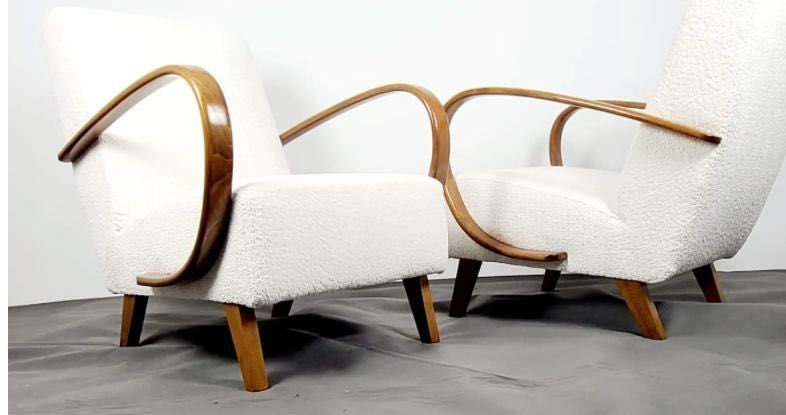 Magnifiques fauteuils restaur�s Art D�co Jindrich Halabala 1940s 2000 Levallois-Perret (92)
