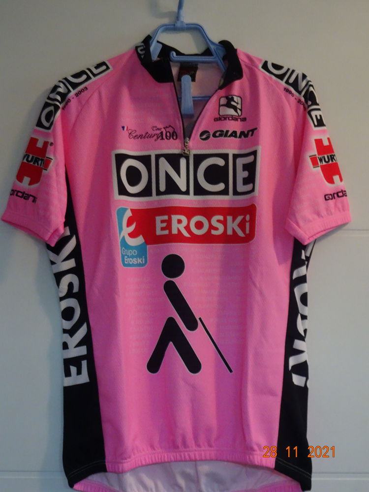 Maillot de comp�tition course v�lo  Equipe de v�lo ONCE 25 Mont-pr�s-Chambord (41)