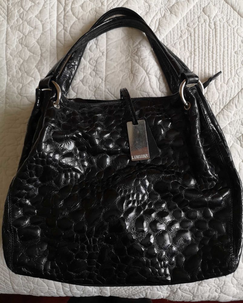 Sac �  main cuir fa�on croco 70 La Rochelle (17)