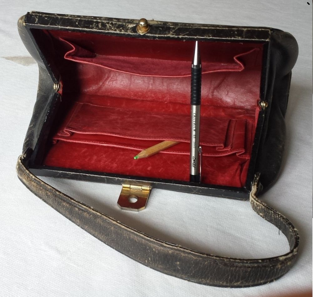 Sac � main cuir noir de dame 50 Persan (95)